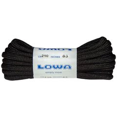 Laces for trekking shoes LOWA Trekking 210 cm black-black