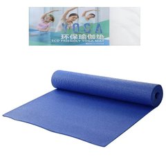 Mat for fitness and yoga GPVC-4 mm, yogaPVC4 blue, blue