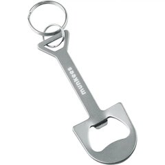 Keychain-bottle opener Munkees Shovel grey