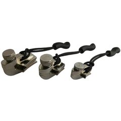 A set of key rings-runners  for repairing zip fasteners Munkees FixnZip steel