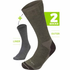 Thermal socks Lorpen CWSS Cold Weather System (set of 2 socks) brown S