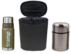Set of thermoses in a case Tramp DinnerBox Set 0.7 L olive