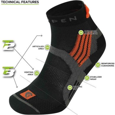 Thermal socks Lorpen X3TE T3 Trail Running Eco orange S