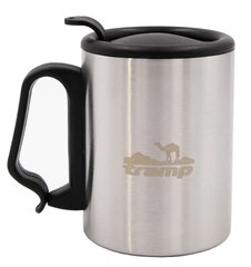 Thermal mug with sippy cup lid and clip Tramp 350 ml, metal