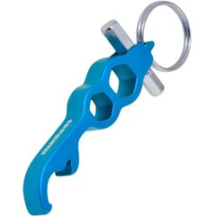 Keychain-bottle opener Munkees Hex Tool blue