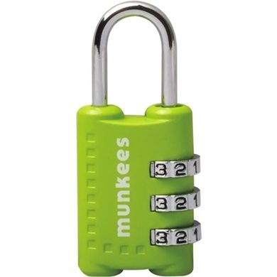 Keychain-lock Munkees Combi Lock 1 lime