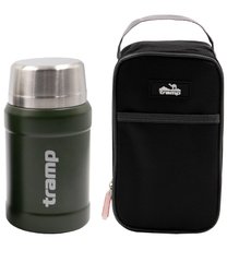Food thermos in a case TRAMP 0.8 L olive