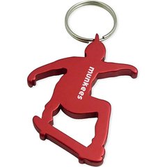 Keychain-bottle opener Munkees Skateboarder red