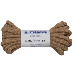 Laces for trekking shoes LOWA Zephyr 160 cm coyote