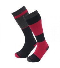 Thermal socks Lorpen S2WL Ski-Snowboard Italian Wool 2 Pack Combo black red XL