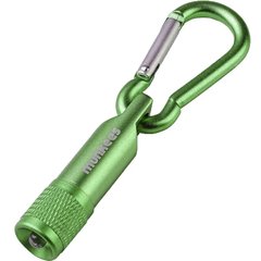 Keychain flashlight Munkees LED with Carabine grass green