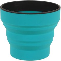 Folding silicone cup Lifeventure Silicone Ellipse Mug, teal
