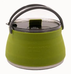 Silicone folding kettle with metal bottom 1 litre Tramp TRC-125 olive