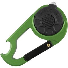 Keychain flashlight Munkees Carabiner LED with Bottle Opener NEW grass green